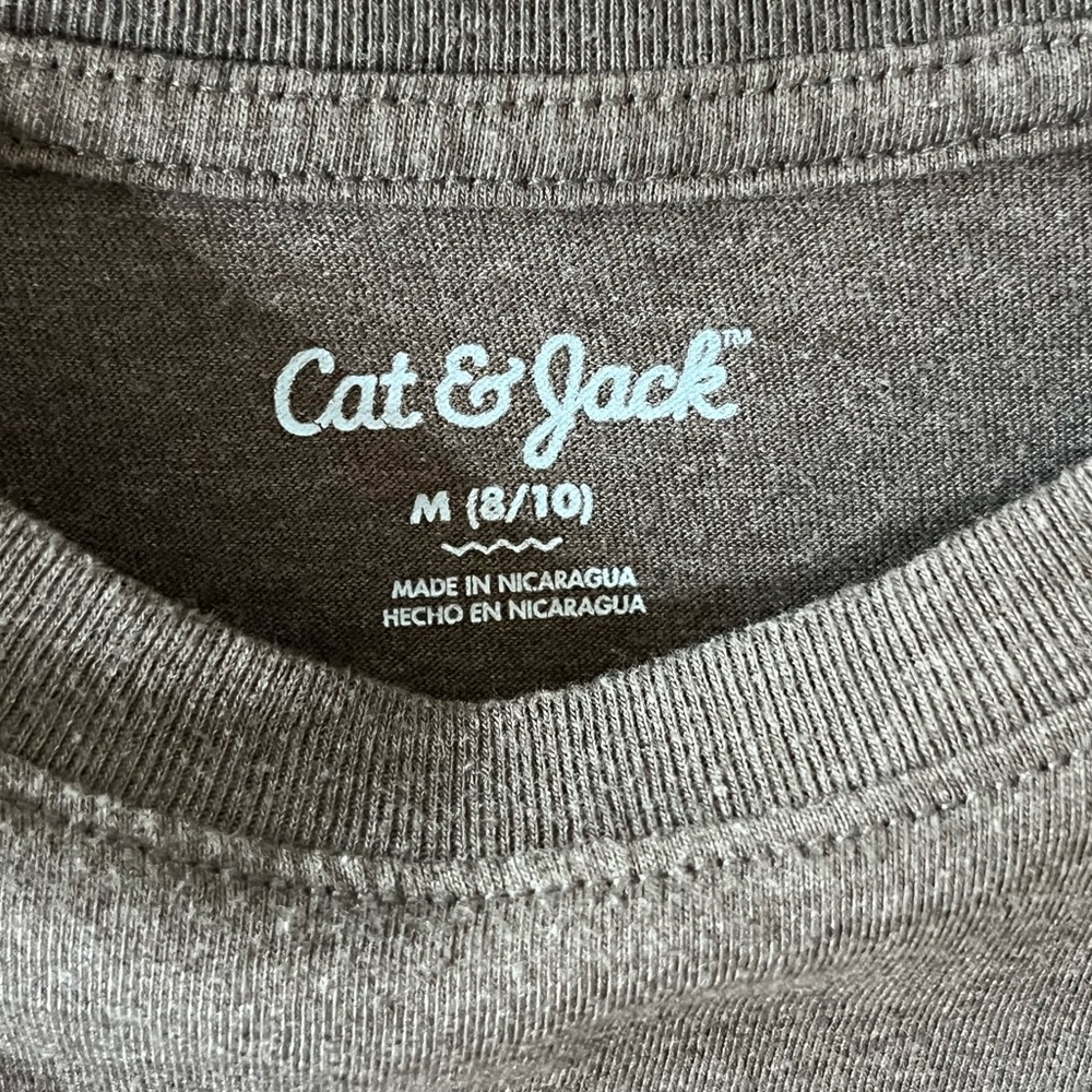 2 Pack Boy Cat & Jack Blue and Gray Short Sleeve Tees - Picture 6 of 6